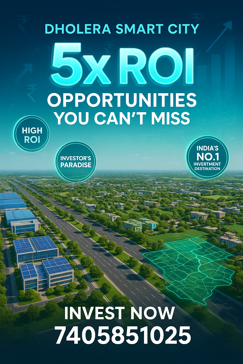 Dholera Smart City – 5x ROI Opportunities You Can’t Miss