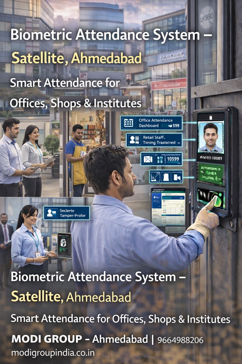 Biometric Attendance System in Satellite Ahmedabad – Smart Attendance for Offices, Shops & Institutes