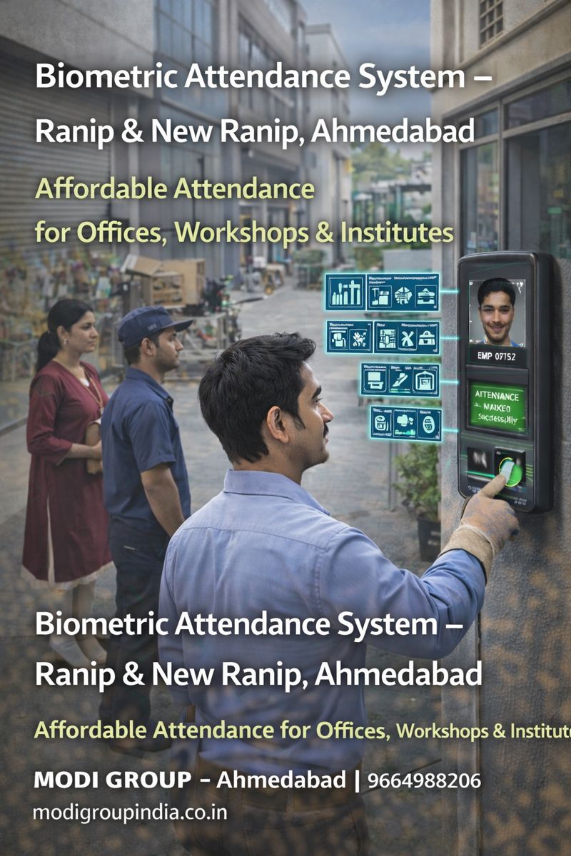 Biometric Attendance System in Ranip & New Ranip Ahmedabad – Affordable Attendance for Offices, Workshops & Institutes