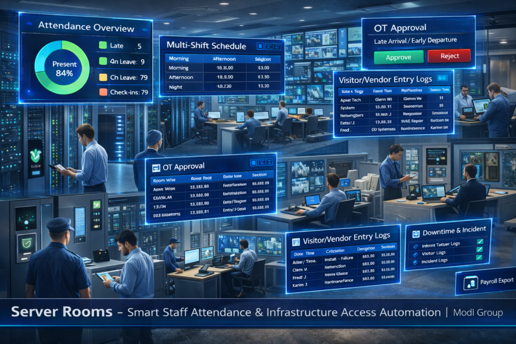 High-Security Server Rooms ke liye Z+ Biometric Access Control - Modi Group